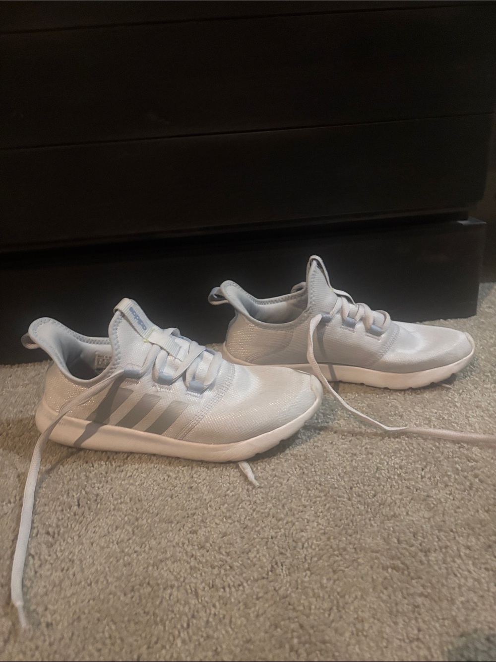 Adidas Womens Light blue athletic Sneakers
